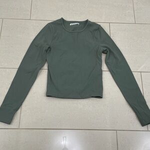 Abercrombie & Fitch Sage Long Sleeve Spandex Tee